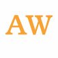 Orange AW Initials