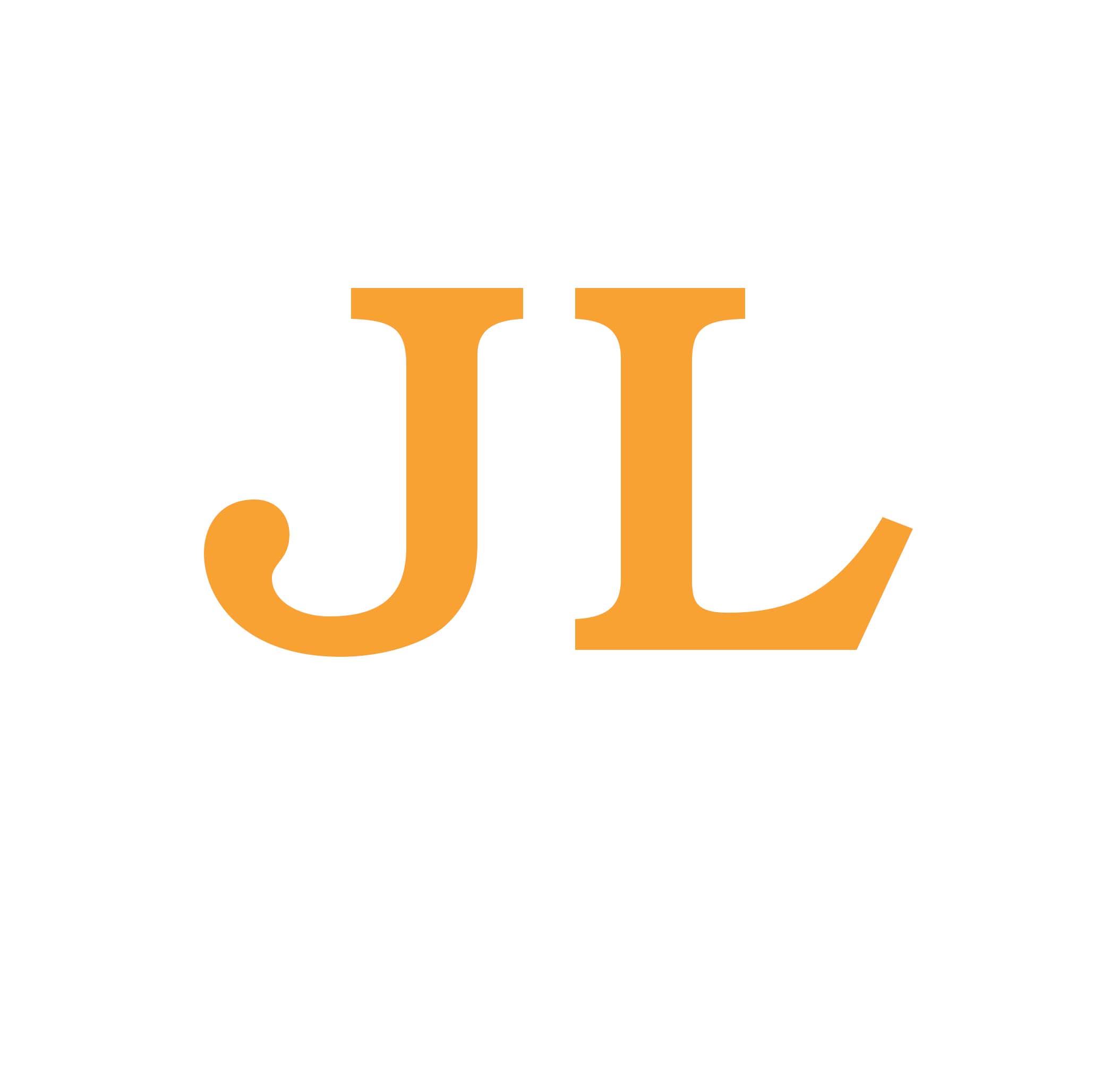 Orange JL initials