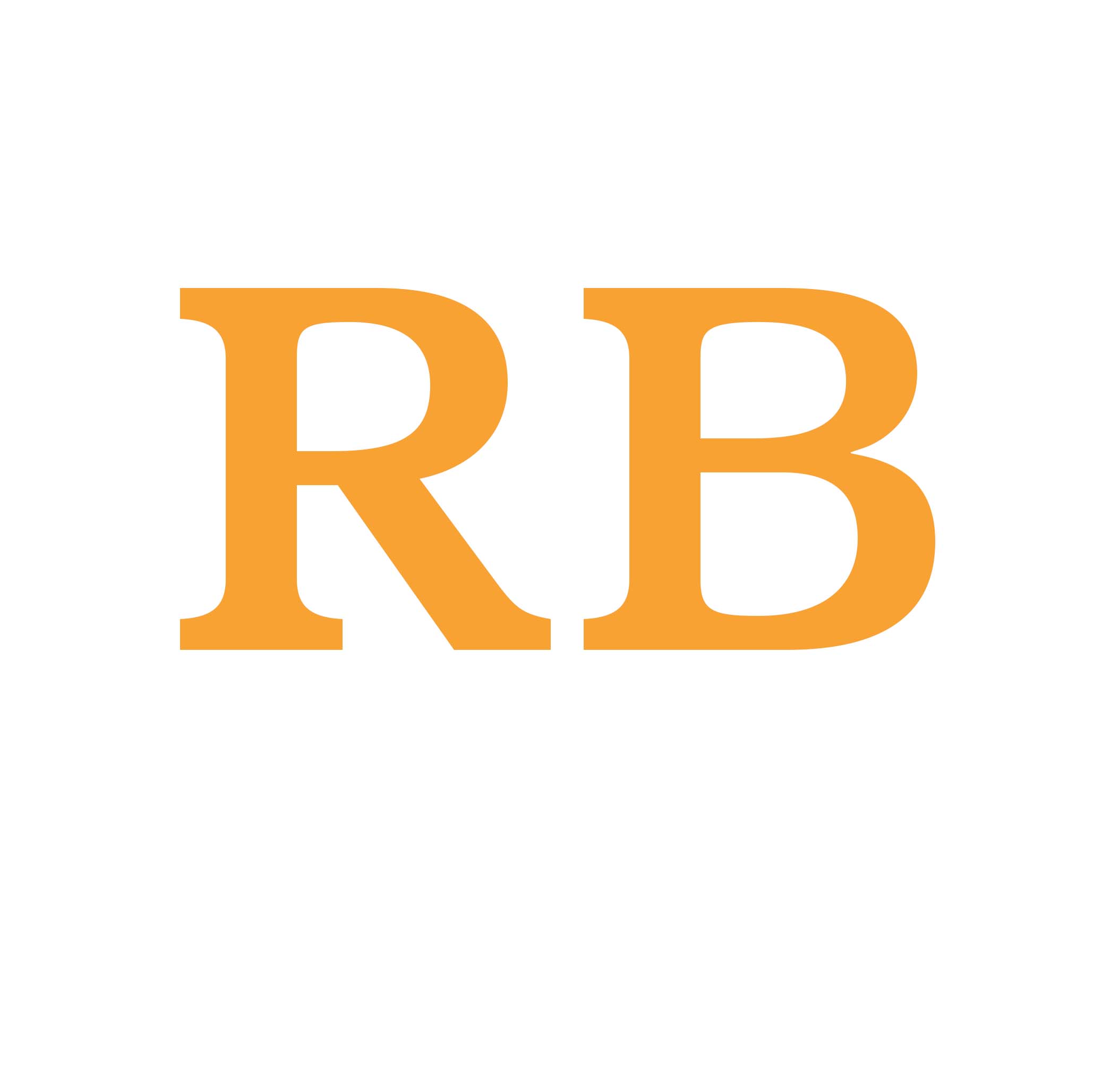 Orange RB initials